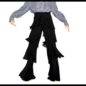 Zara Layered Ruffled Pants